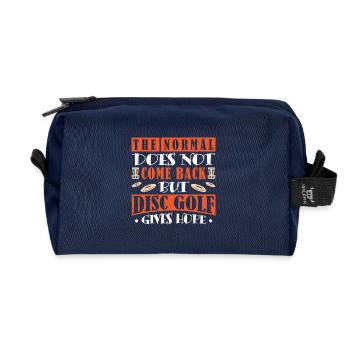 Disc Golf Gifts Disc Golf - Recycled Toiletry Zip Bag - navy - Front