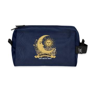Equinox Renew Rebalance Rebirth Ostara - Recycled Toiletry Zip Bag - navy - Front