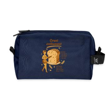 Sauerteig-Teig-Liebhaber Brotbacker - Recycelte Kulturtasche - Navy - Vorne
