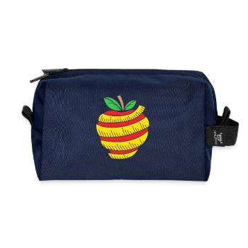 Food Nutrition Food - Recycled Toiletry Zip Bag - navy - Front