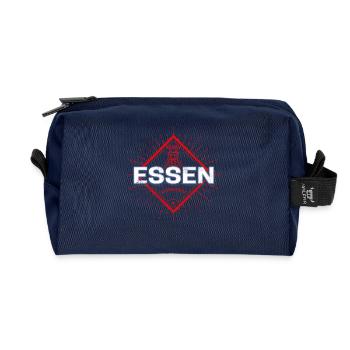 Essen City Germany Retro Zeche Vintage Holiday - Recycled Toiletry Zip Bag - navy - Front