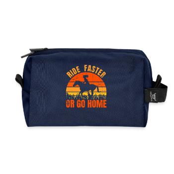 Reiterspruch - Recycelte Kulturtasche - Navy - Vorne