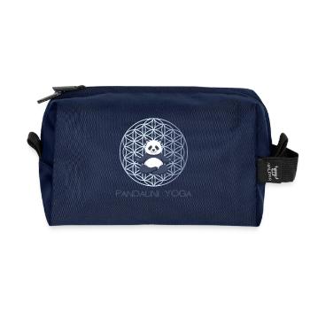 Lustiges Panda Yoga Geschenk Meditation Kundalini - Recycelte Kulturtasche - Navy - Vorne