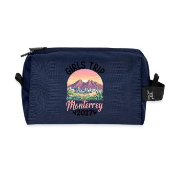 Girls Trip Monterrey 2027 - Recycelte Kulturtasche - Navy - Vorne