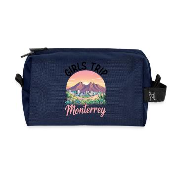 Girls Trip Monterrey - Recycelte Kulturtasche - Navy - Vorne