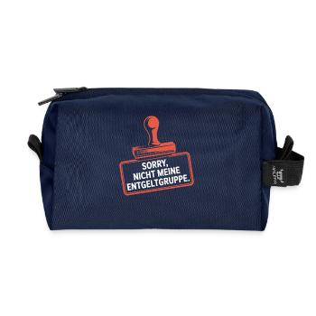 Sorry Nicht Meine Entgeltgruppe Beamte TVöD Büro - Recycelte Kulturtasche - Navy - Vorne