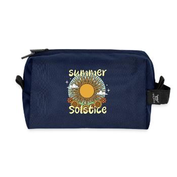Litha Pagan Solstice d’été Midsommar - Trousse de toilette en tissu recyclé - marine - Devant