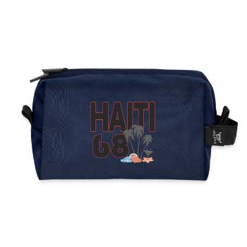 Haiti 68 mit Insel Flair  - Recycelte Kulturtasche - Navy - Vorne