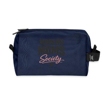 Modern Moms Society stilvolles Mama Statement - Recycelte Kulturtasche - Navy - Vorne