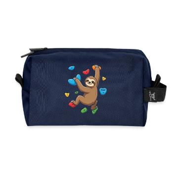 Kletternder Faultier Niedlicher Felsenkletterer Kletterer - Recycelte Kulturtasche - Navy - Vorne