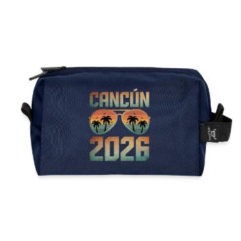Cancun 2026 - Recycled Toiletry Zip Bag - navy - Front