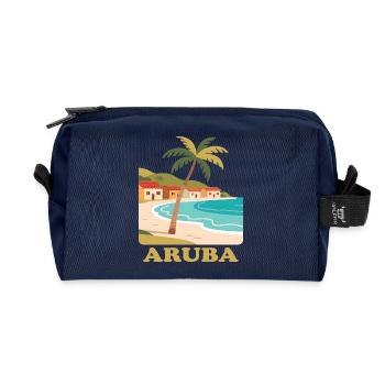 Aruba - Recycelte Kulturtasche - Navy - Vorne