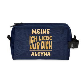 Liebe Aleyna - Recycelte Kulturtasche - Navy - Vorne