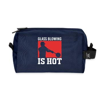 Glasbläser Glas - Recycelte Kulturtasche - Navy - Vorne