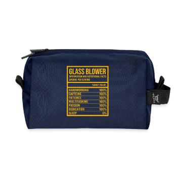 Glasbläser Glas - Recycelte Kulturtasche - Navy - Vorne