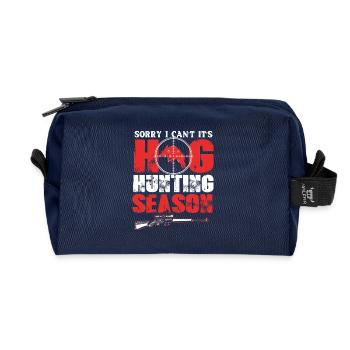 Wildschwein Jagd - Recycelte Kulturtasche - Navy - Vorne