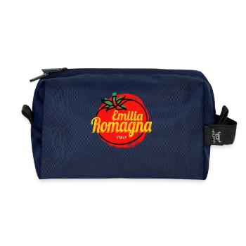 Emilia-Romagna mit Tomate Italien Vintage Souvenir - Recycelte Kulturtasche - Navy - Vorne