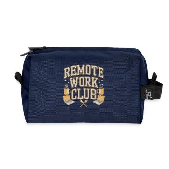 Remote Work Club Web Developer Remote Developer - Recycelte Kulturtasche - Navy - Vorne