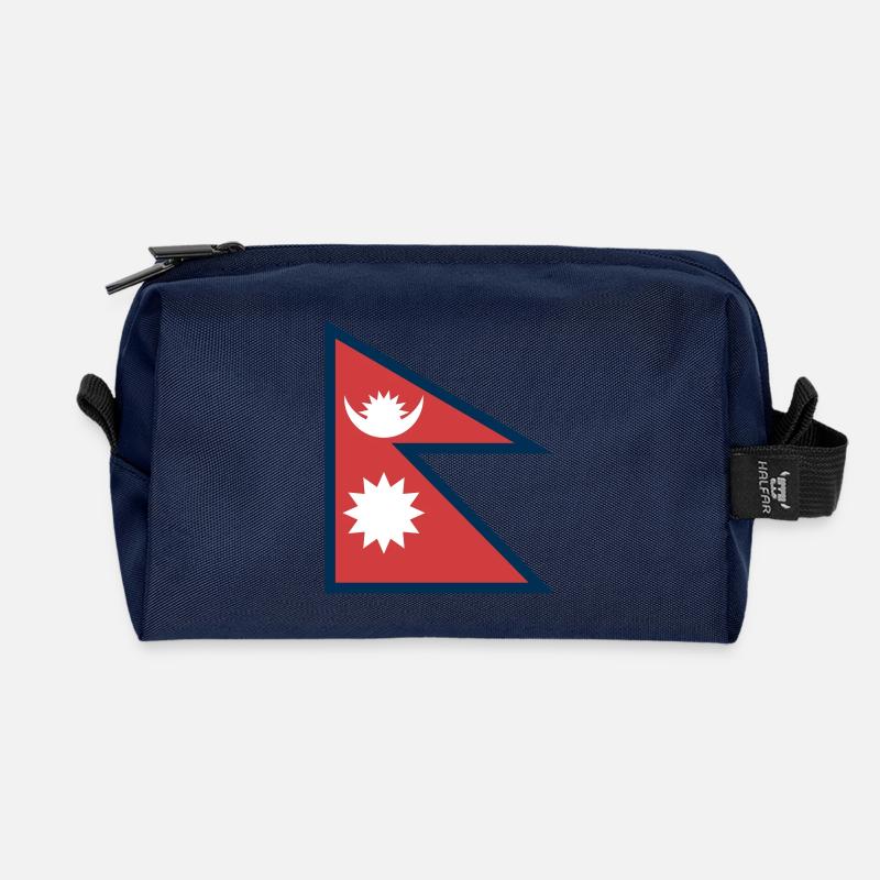 Nepal - Recycled Toiletry Zip Bag - navy