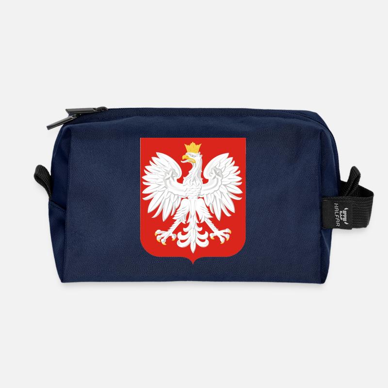 POLAND - Recycled Toiletry Zip Bag - navy