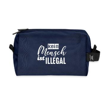 Personne n’est illégal - FCK NZS - Trousse de toilette en tissu recyclé - marine - Devant