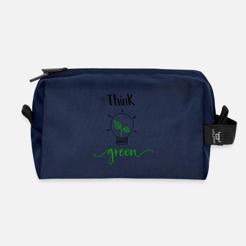 think green - Recycelte Kulturtasche - Navy