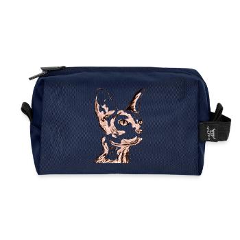 PETITE SPHINX - Trousse de toilette en tissu recyclé - marine - Devant