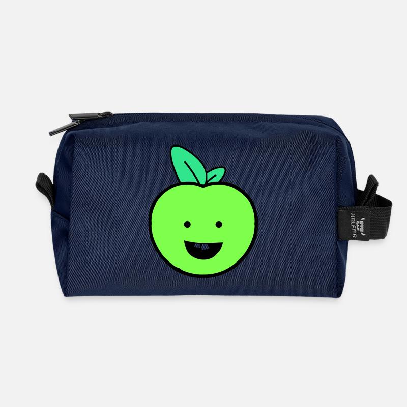 apfel smile - Recycelte Kulturtasche - Navy