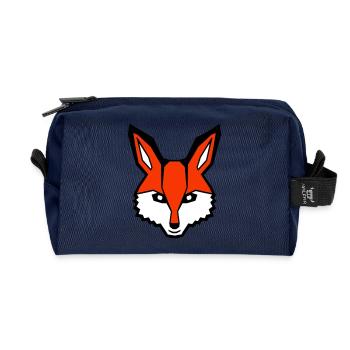Fuchs Rotfuchs Wildes Tier Schlauer Wald Bewohner - Recycelte Kulturtasche - Navy - Vorne
