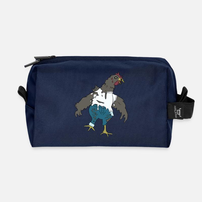 Zombie-Huhn - Recycelte Kulturtasche - Navy