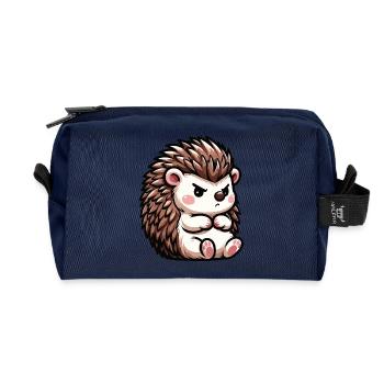 Igel Igelliebhaber Igelbesitzer Igelhalter Stachel - Recycelte Kulturtasche - Navy - Vorne