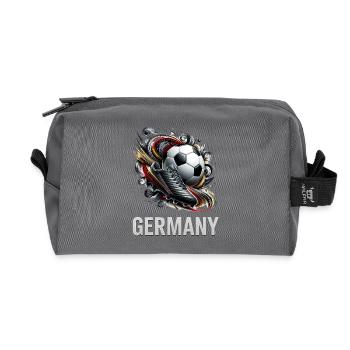 Germany Football Dynamics - Recycled Toiletry Zip Bag - anthracite - Front