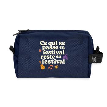 Was passiert beim Summer Comedy Festival? - Recycelte Kulturtasche - Navy - Vorne