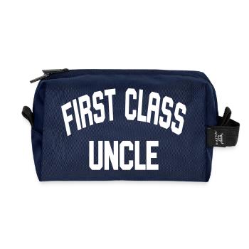 Tout d'abord l'oncle - Trousse de toilette en tissu recyclé - marine - Devant