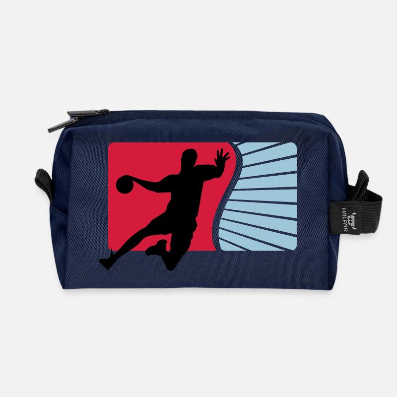 handball - Recycled Toiletry Zip Bag - navy