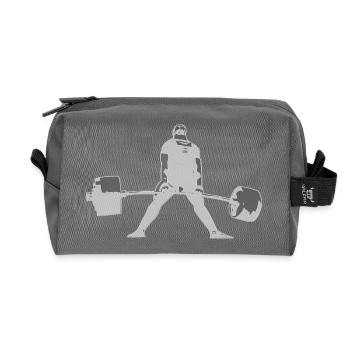 Deadlift II - blanc - Trousse de toilette en tissu recyclé - anthracite - Devant