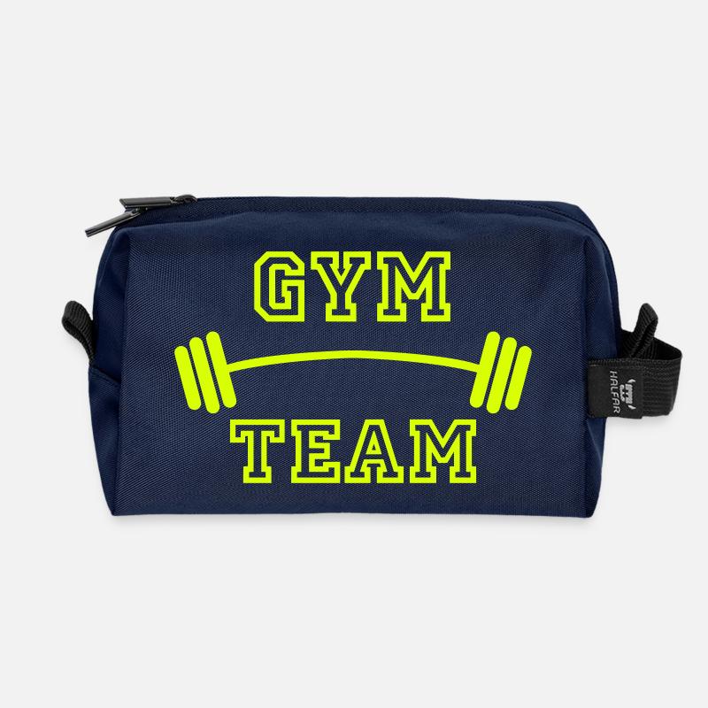 gym team - Recycelte Kulturtasche - Navy