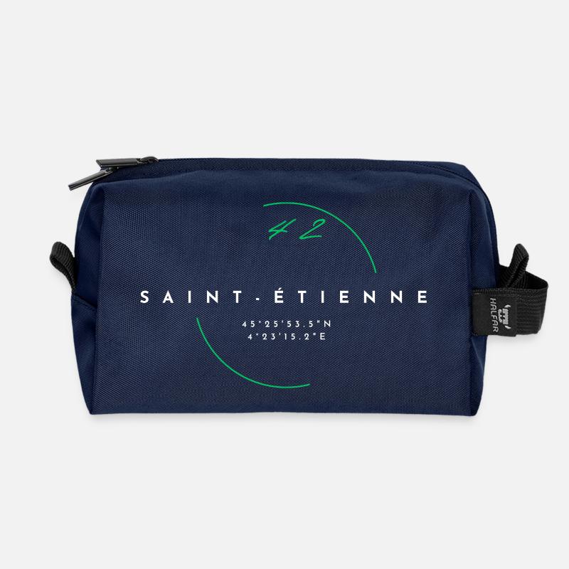 Saint-étienne - gift - hollywood - Recycled Toiletry Zip Bag - navy