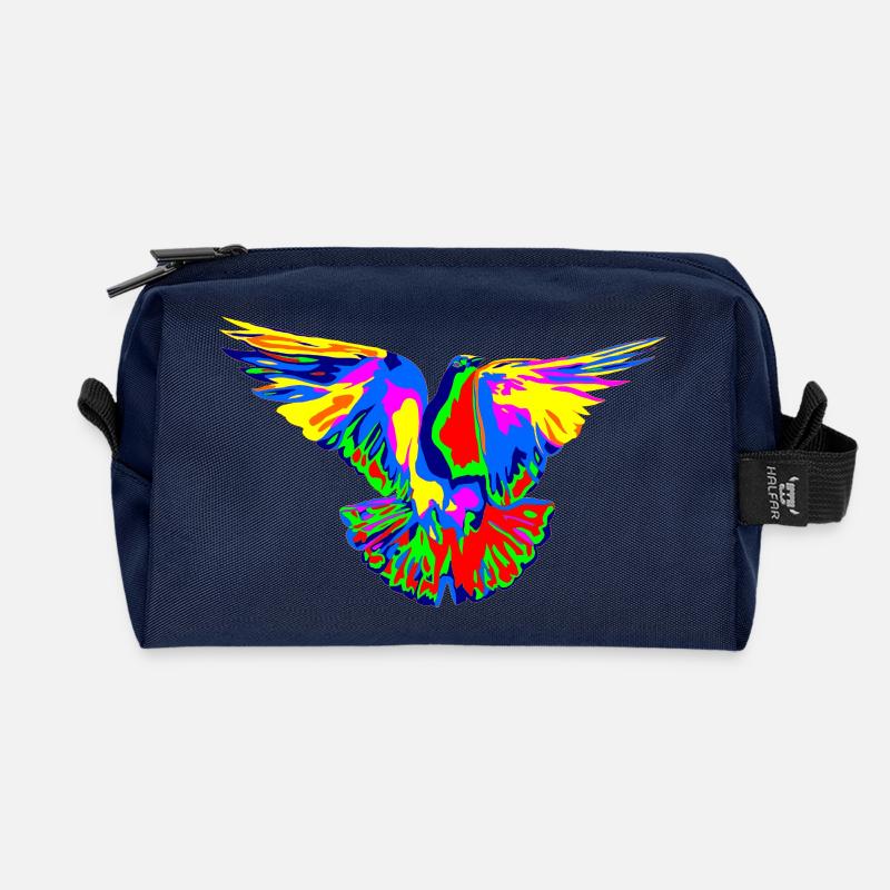 pride bird - Recycelte Kulturtasche - Navy