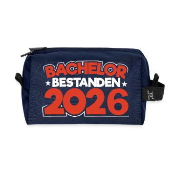 Bachelor 2026 Abschluss Promotion Sponsion - Recycelte Kulturtasche - Navy - Vorne