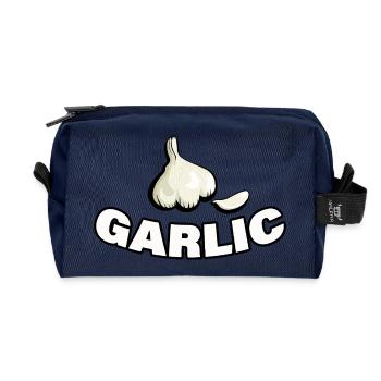 GARLIC - Recycelte Kulturtasche - Navy - Vorne