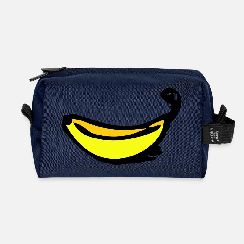 Banane - Recycelte Kulturtasche - Navy