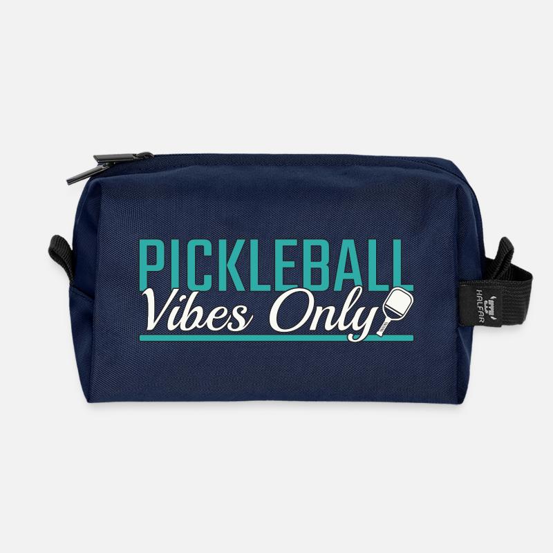 Pickleball vibes only - Recycelte Kulturtasche - Navy