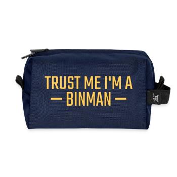 Binman Fais-moi confiance - Trousse de toilette en tissu recyclé - marine - Devant