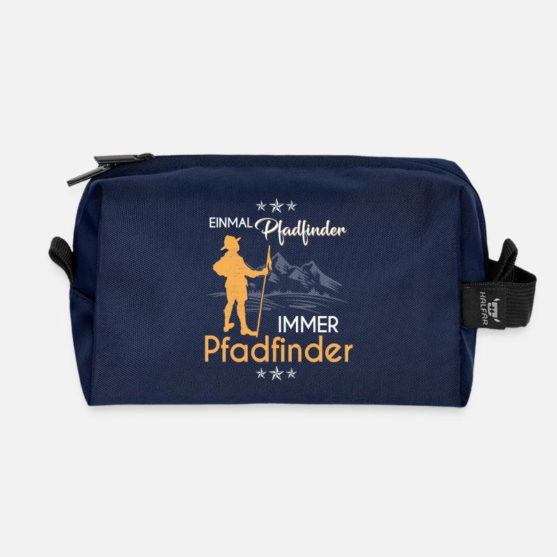 Einmal Pfadfinder immer Pfadfinder - Recycelte Kulturtasche - Navy