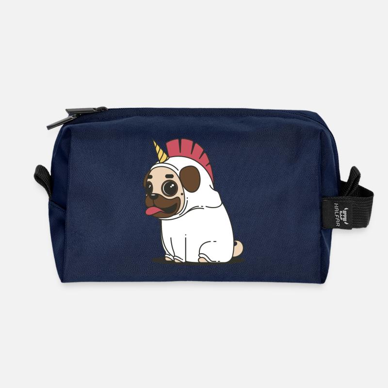 C’est une licorne à licorne - Trousse de toilette en tissu recyclé - marine