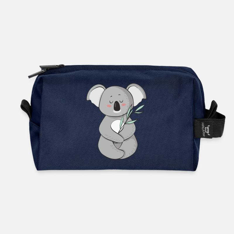 koala - Recycled Toiletry Zip Bag - navy
