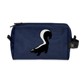 Stinktier - Recycelte Kulturtasche - Navy - Vorne