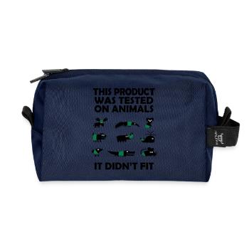 PRODUCT tested on Animals - Didn't Fit - Recycled Toiletry Zip Bag - navy - Front