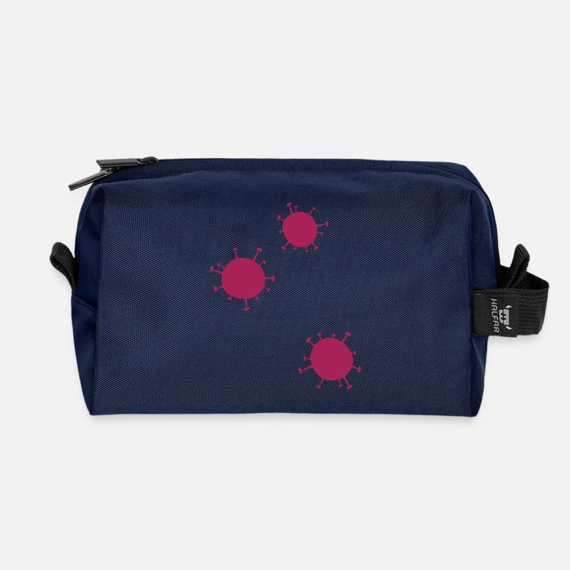 Viren Little Virus - Recycelte Kulturtasche - Navy